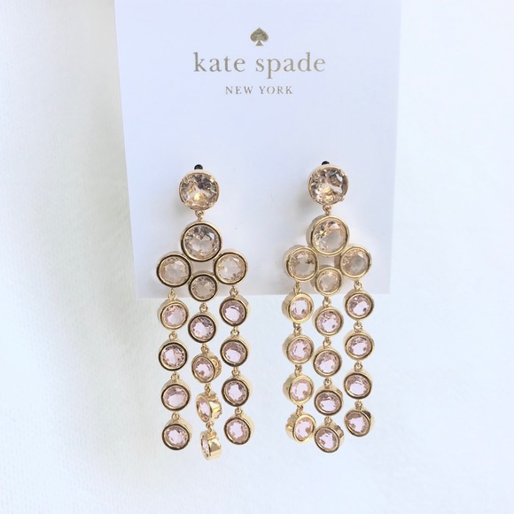 kate spade Jewelry - LAST 1 Kate ♠️ 12k gold plated chandelier earrings